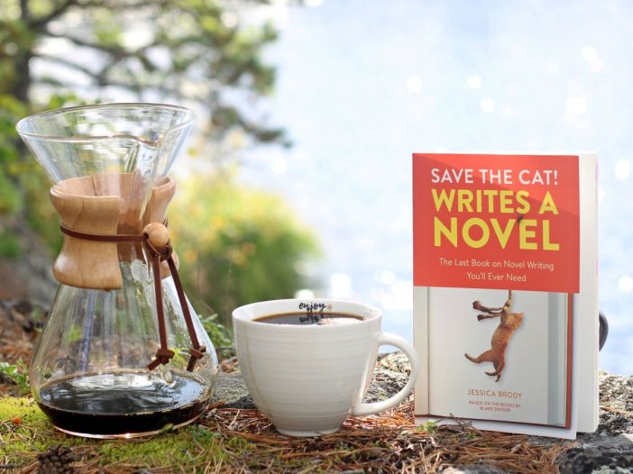 Morning coffee and story beats, all about Save the Cat structure.